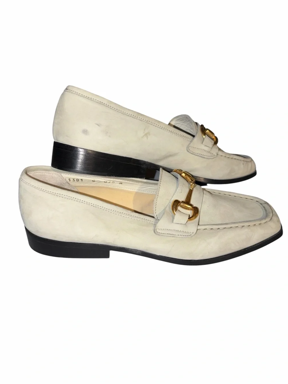 Vintage Joan & David Made Italy Green Suede Leather Horsebit Loafers 8 Old Money